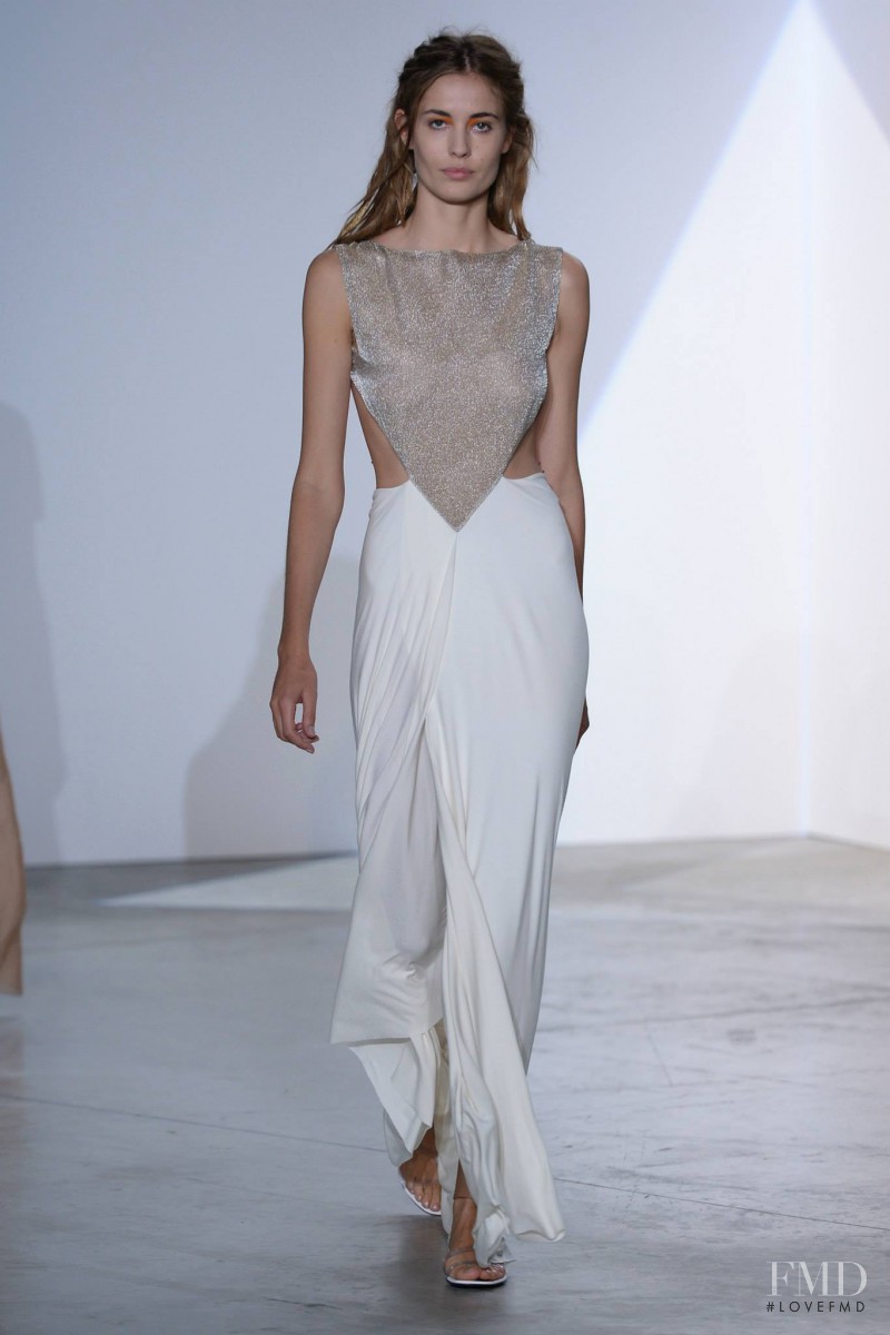Nadja Bender featured in  the Vionnet fashion show for Spring/Summer 2014