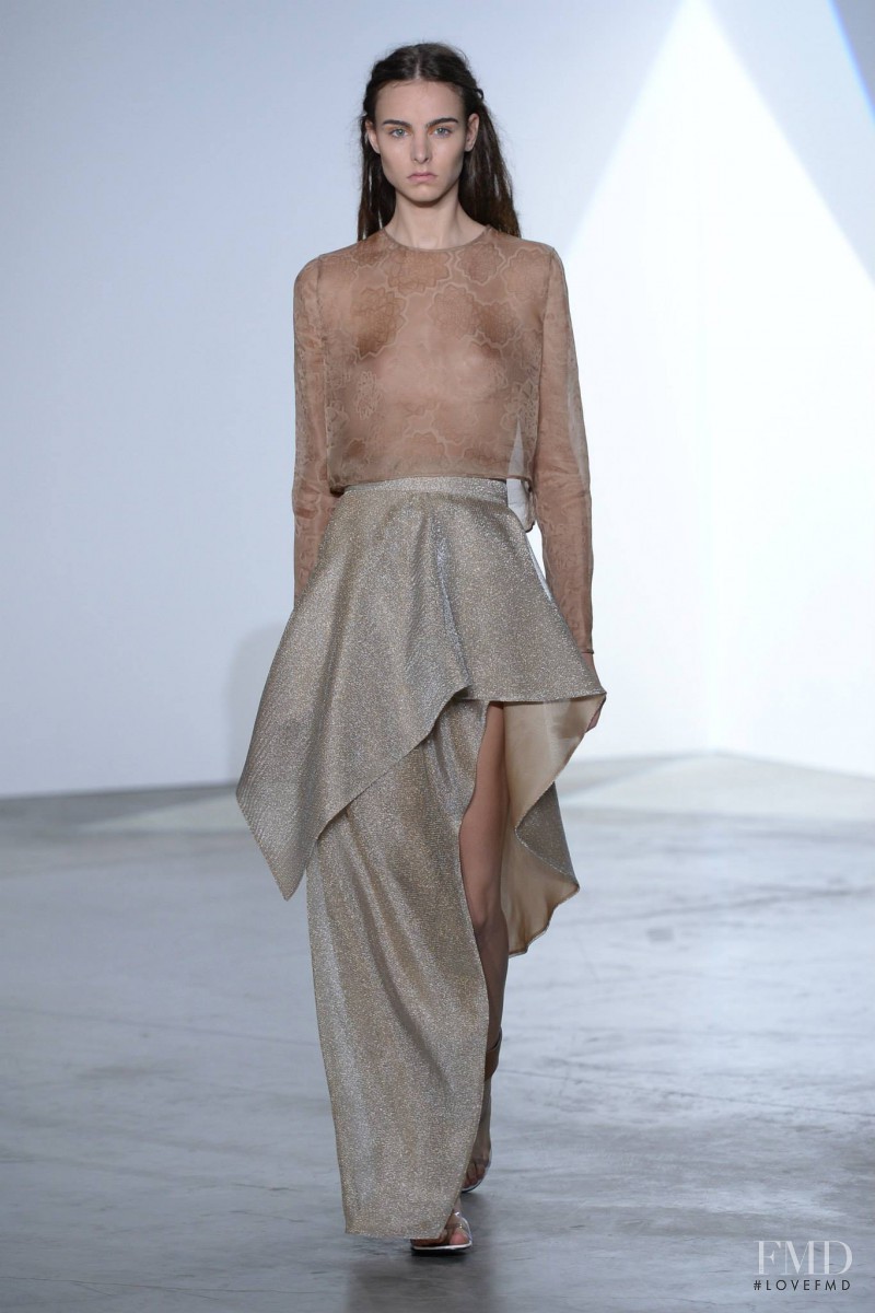 Estella Brons featured in  the Vionnet fashion show for Spring/Summer 2014