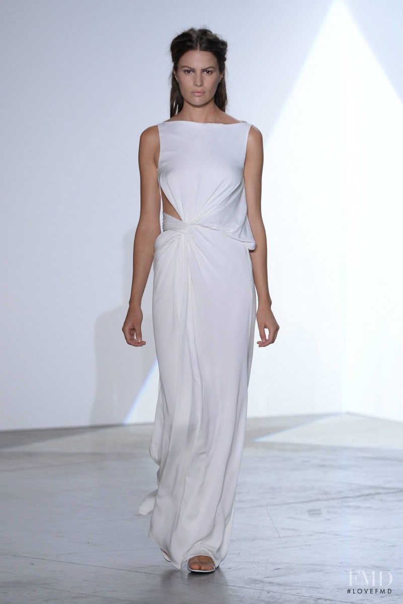 Cameron Russell featured in  the Vionnet fashion show for Spring/Summer 2014