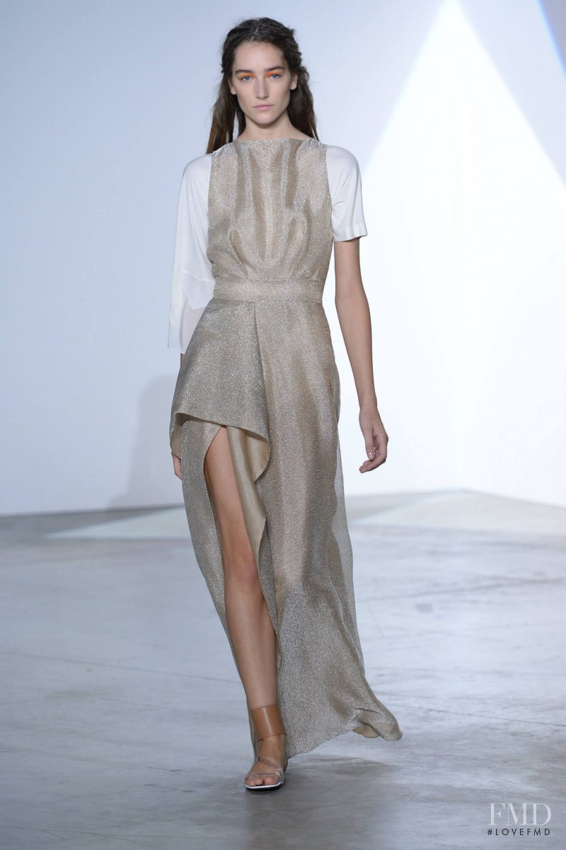 Joséphine Le Tutour featured in  the Vionnet fashion show for Spring/Summer 2014
