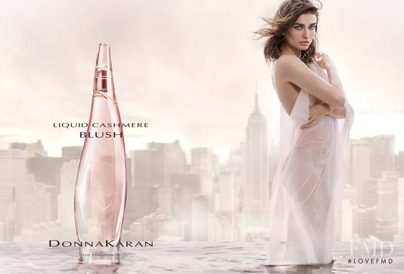 Andreea Diaconu featured in  the Donna Karan New York  \'Cashmere\' Fragrance  advertisement for Spring/Summer 2015