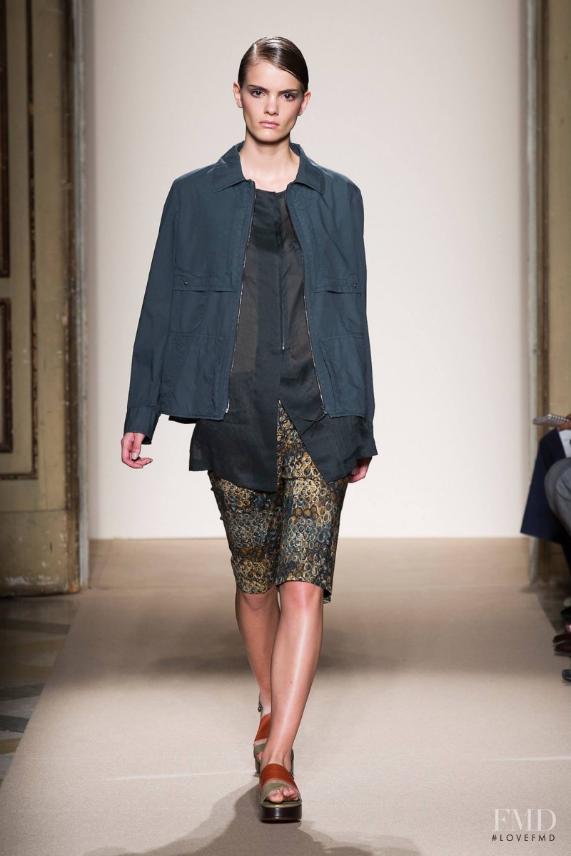 Emily Astrup featured in  the Cividini fashion show for Spring/Summer 2014