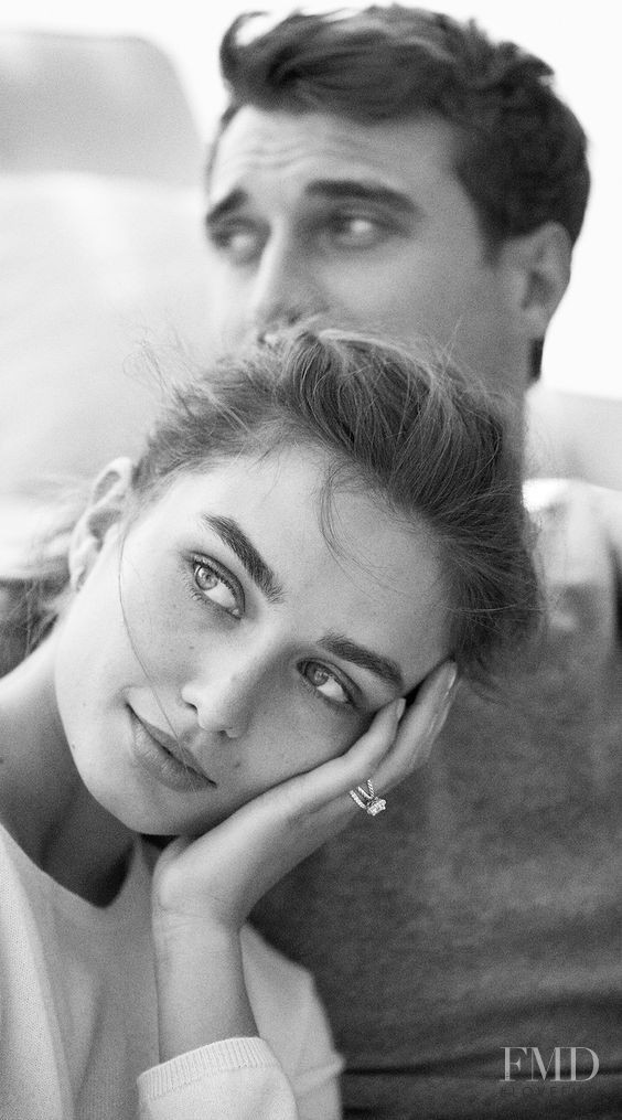 Andreea Diaconu featured in  the David Yurman \'The New Wedding Collection\'  lookbook for Winter 2016