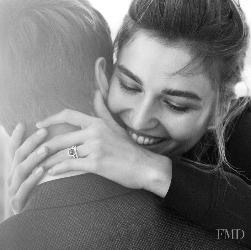 Andreea Diaconu featured in  the David Yurman \'The New Wedding Collection\'  lookbook for Winter 2016