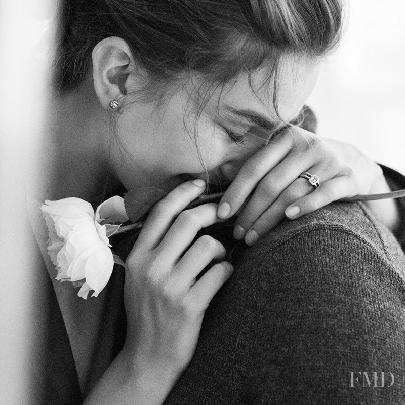 Andreea Diaconu featured in  the David Yurman \'The New Wedding Collection\'  lookbook for Winter 2016