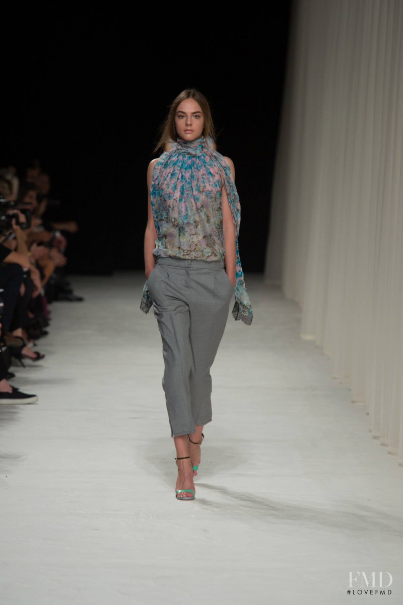 Alma Durand featured in  the Nina Ricci fashion show for Spring/Summer 2014