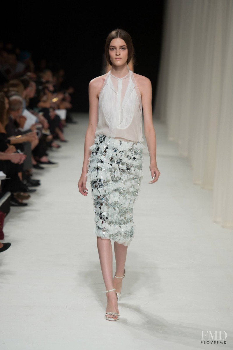 Kremi Otashliyska featured in  the Nina Ricci fashion show for Spring/Summer 2014