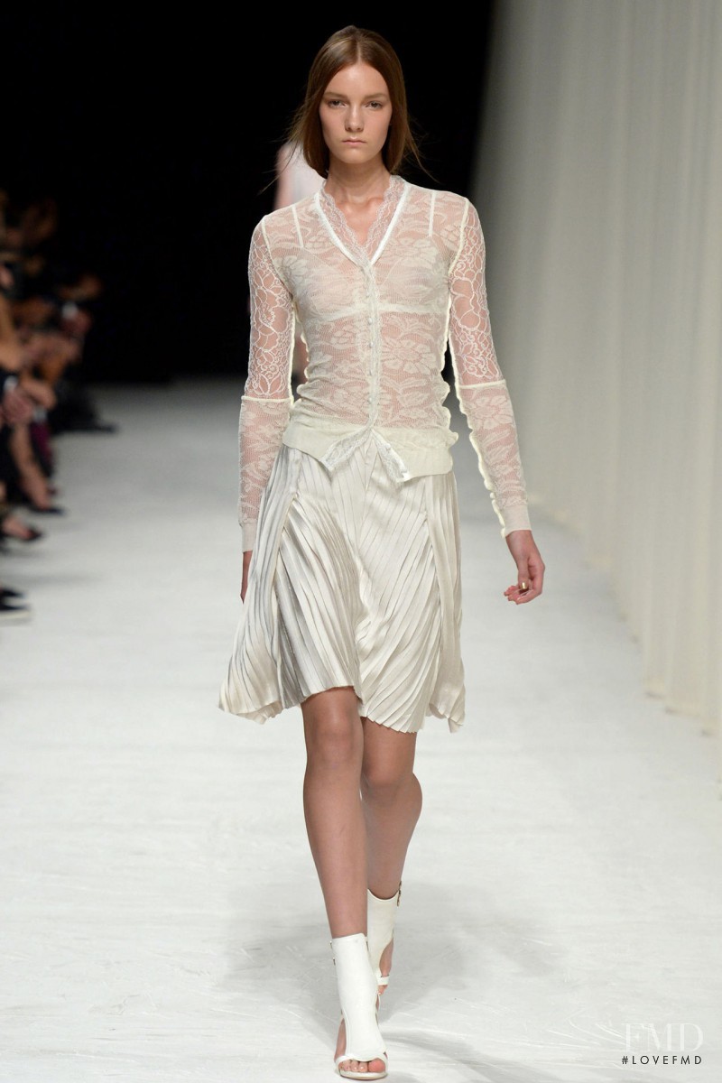 Irina Liss featured in  the Nina Ricci fashion show for Spring/Summer 2014
