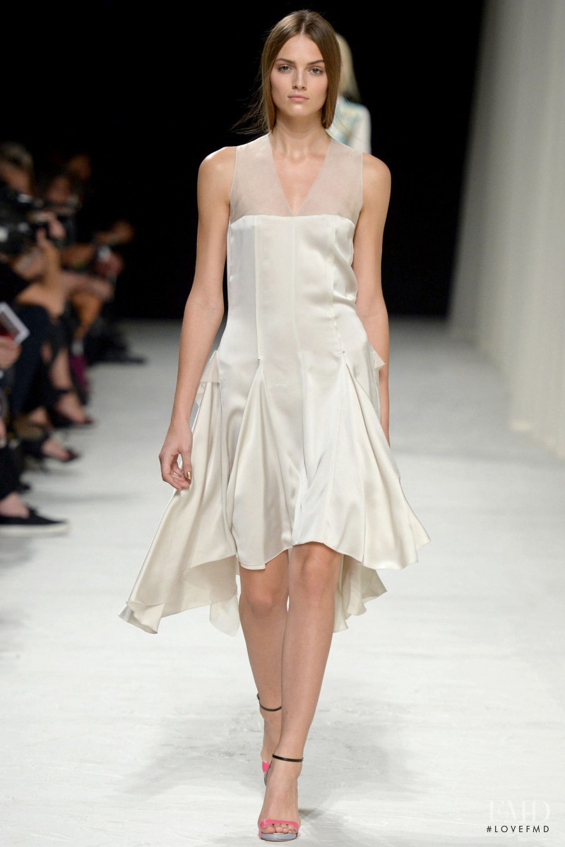 Agne Konciute featured in  the Nina Ricci fashion show for Spring/Summer 2014