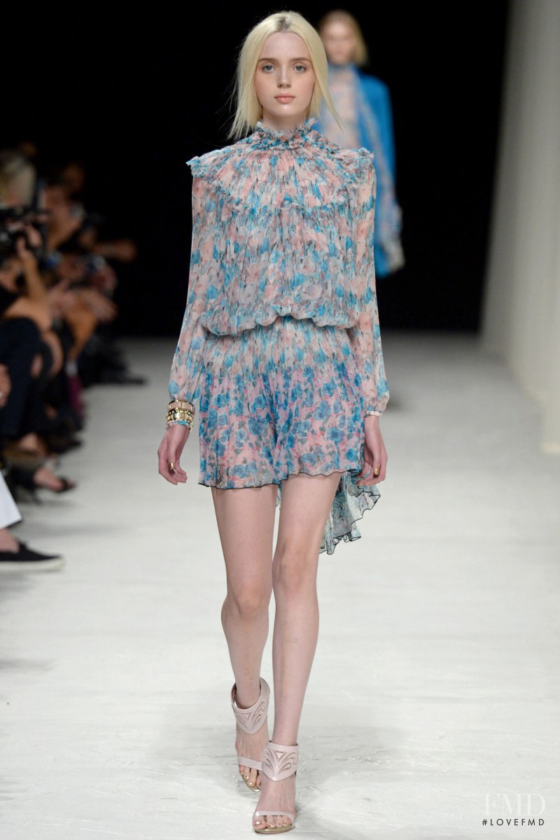 Esmeralda Seay-Reynolds featured in  the Nina Ricci fashion show for Spring/Summer 2014
