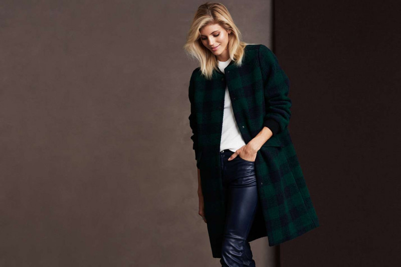 Devon Windsor featured in  the H&M Luxe Contrasts lookbook for Fall 2016