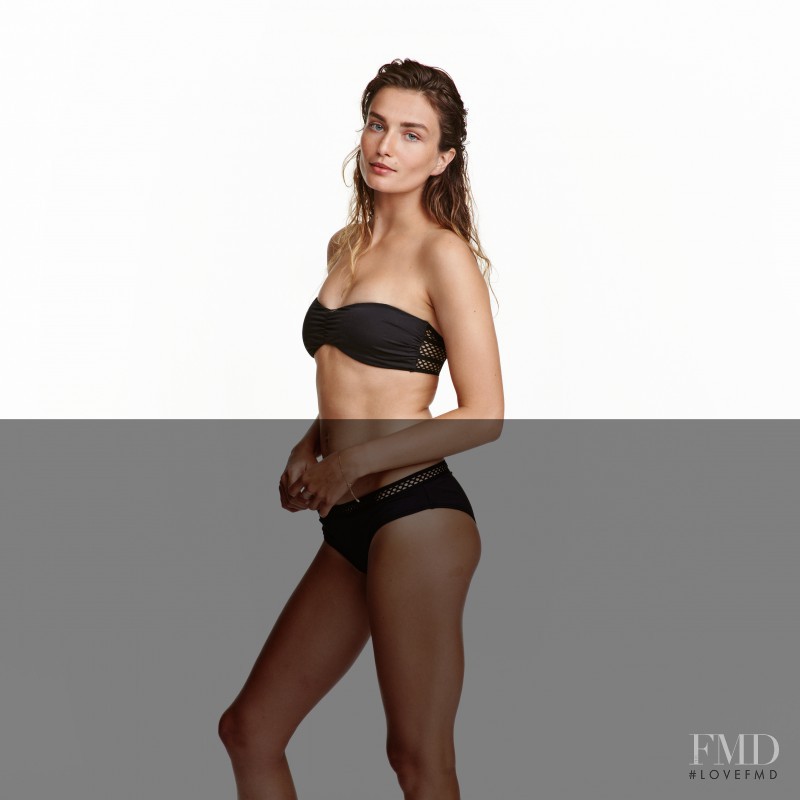 Andreea Diaconu featured in  the H&M Lingerie & Swimwear catalogue for Autumn/Winter 2016