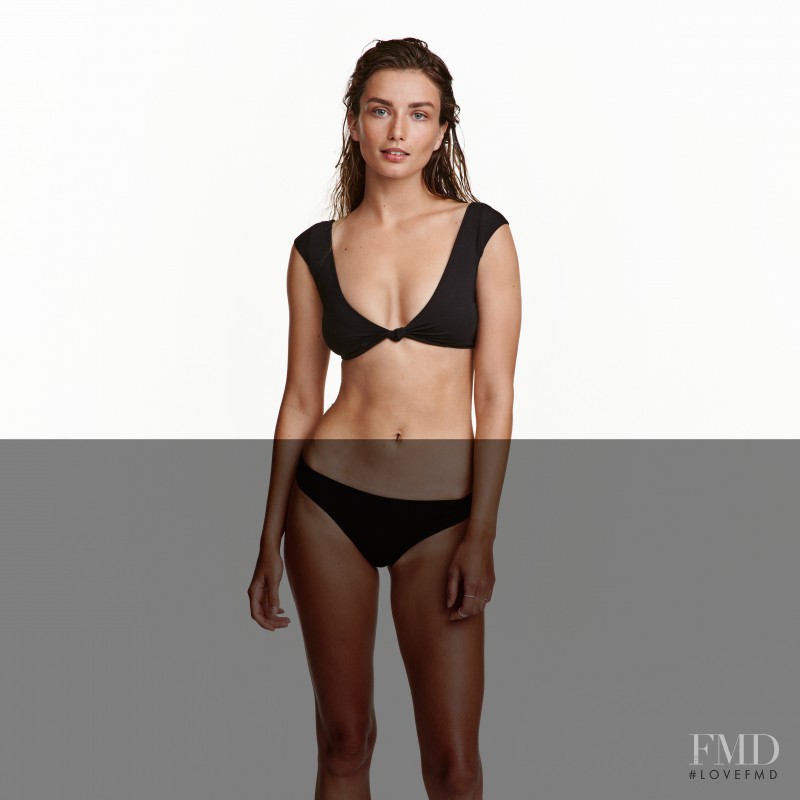 Andreea Diaconu featured in  the H&M Lingerie & Swimwear catalogue for Autumn/Winter 2016