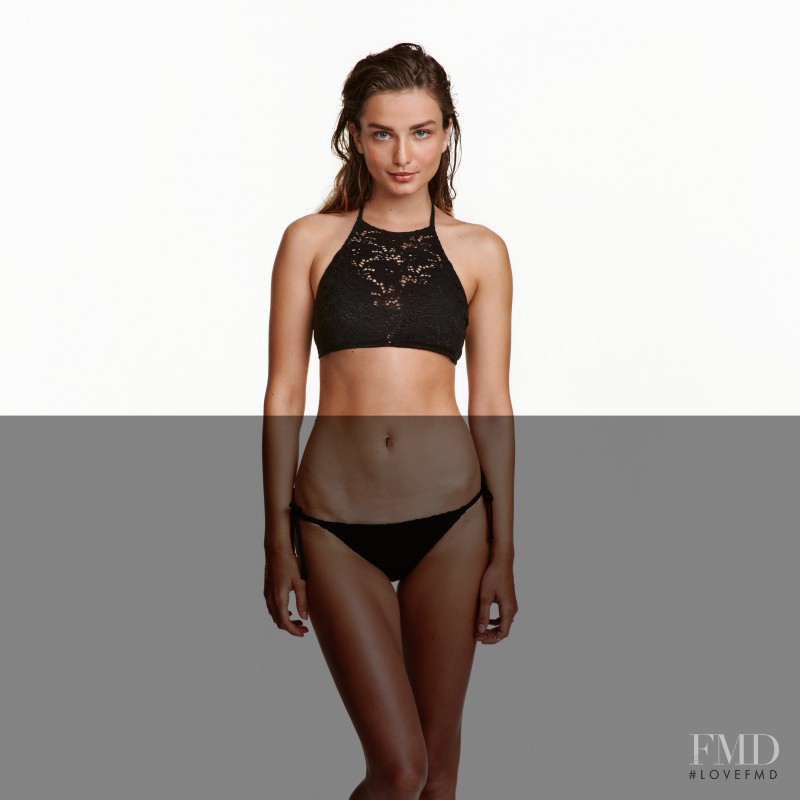 Andreea Diaconu featured in  the H&M Lingerie & Swimwear catalogue for Autumn/Winter 2016