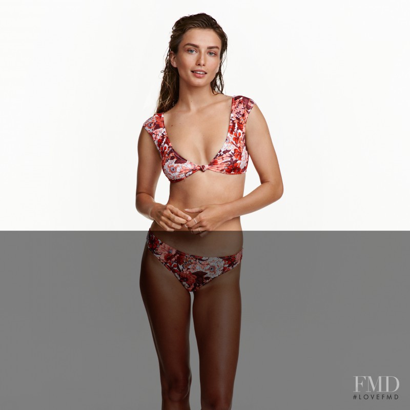 Andreea Diaconu featured in  the H&M Lingerie & Swimwear catalogue for Autumn/Winter 2016