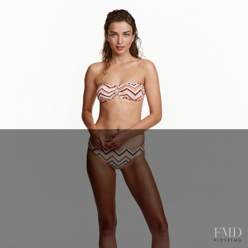 Andreea Diaconu featured in  the H&M Lingerie & Swimwear catalogue for Autumn/Winter 2016