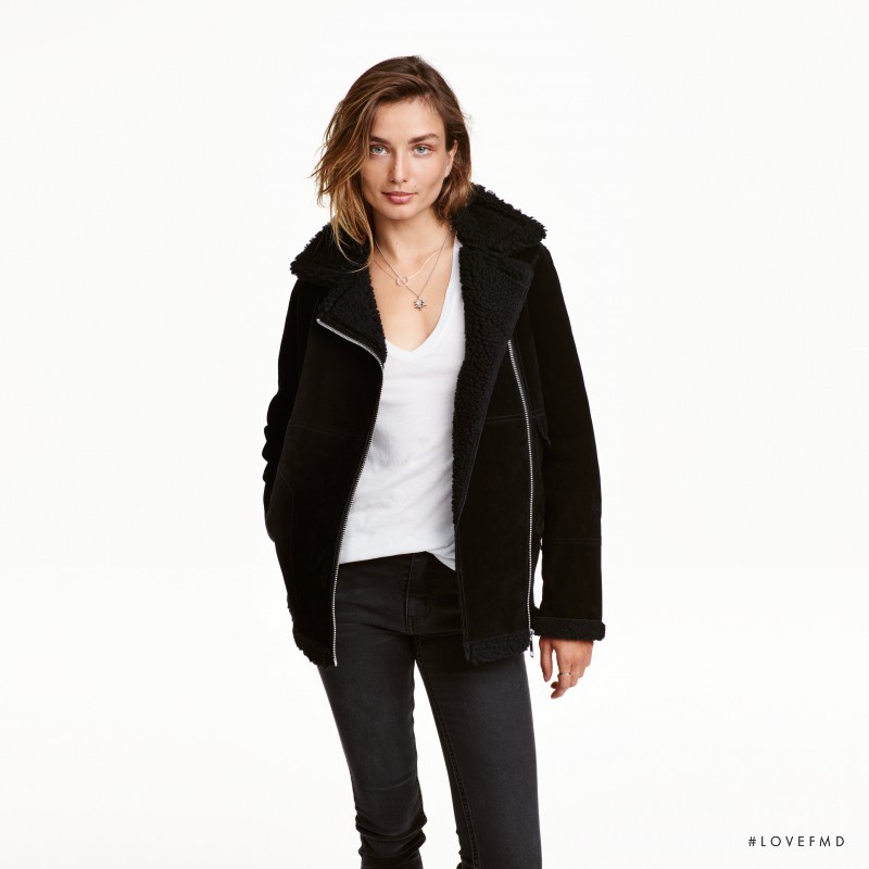 Andreea Diaconu featured in  the H&M catalogue for Autumn/Winter 2016