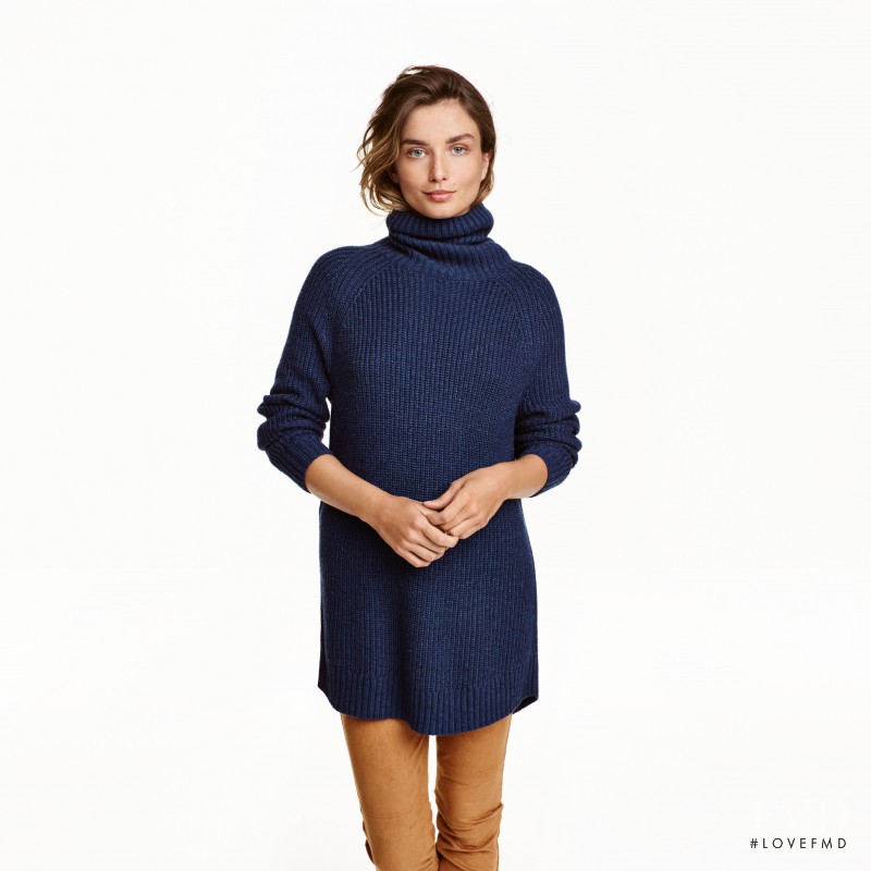 Andreea Diaconu featured in  the H&M catalogue for Autumn/Winter 2016