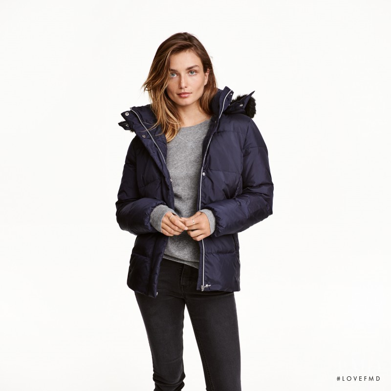 Andreea Diaconu featured in  the H&M catalogue for Autumn/Winter 2016