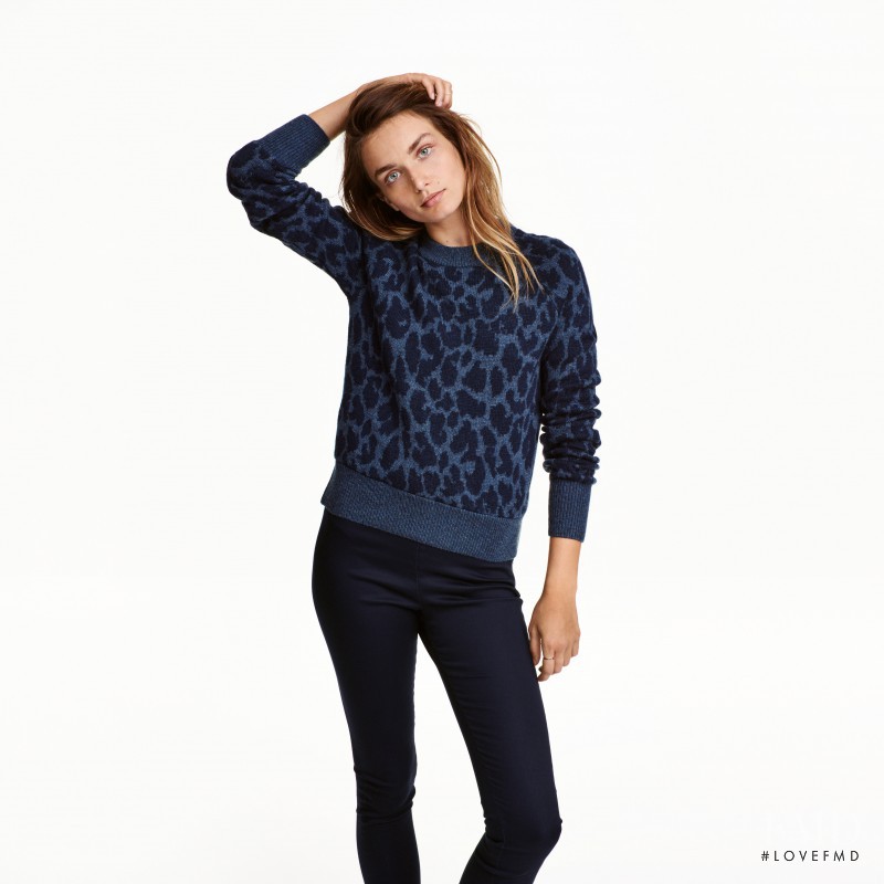 Andreea Diaconu featured in  the H&M catalogue for Autumn/Winter 2016