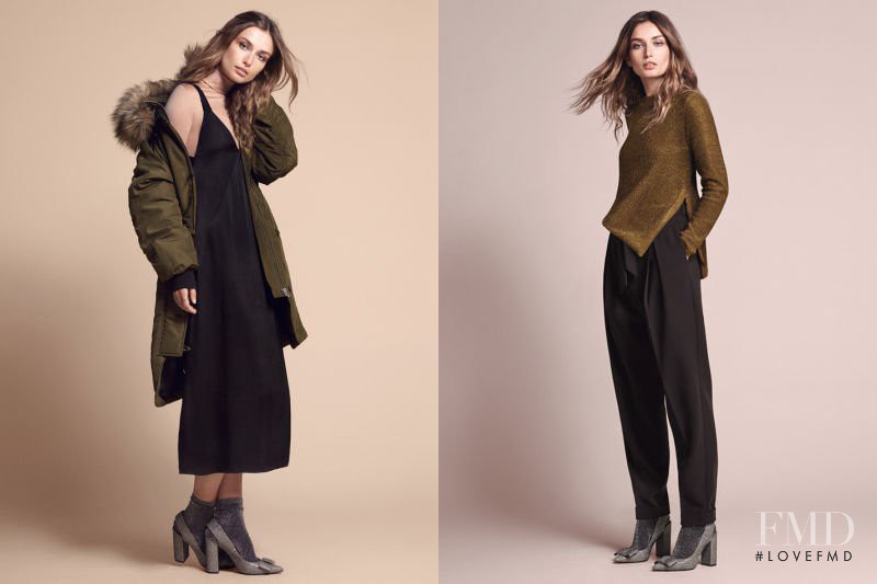 Andreea Diaconu featured in  the H&M advertisement for Winter 2016