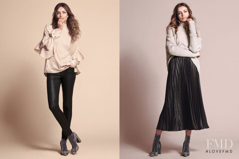 Andreea Diaconu featured in  the H&M advertisement for Winter 2016