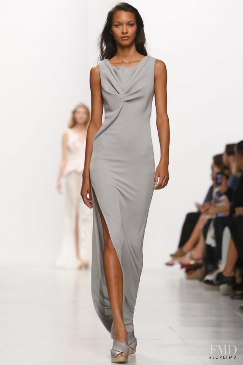 Lais Ribeiro featured in  the Hussein Chalayan fashion show for Spring/Summer 2014