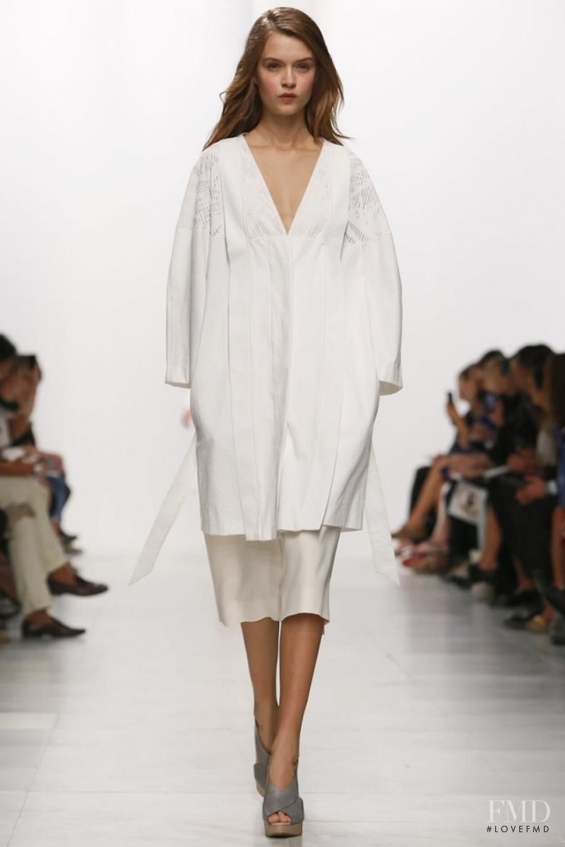 Josephine Skriver featured in  the Hussein Chalayan fashion show for Spring/Summer 2014