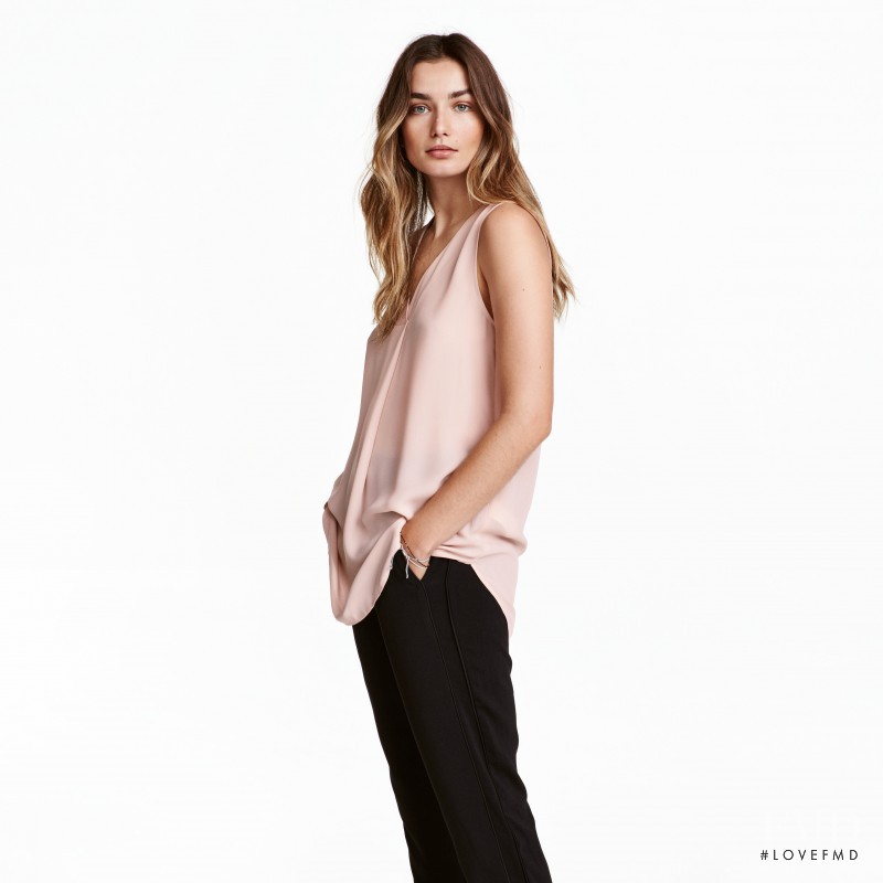 Andreea Diaconu featured in  the H&M catalogue for Spring/Summer 2017