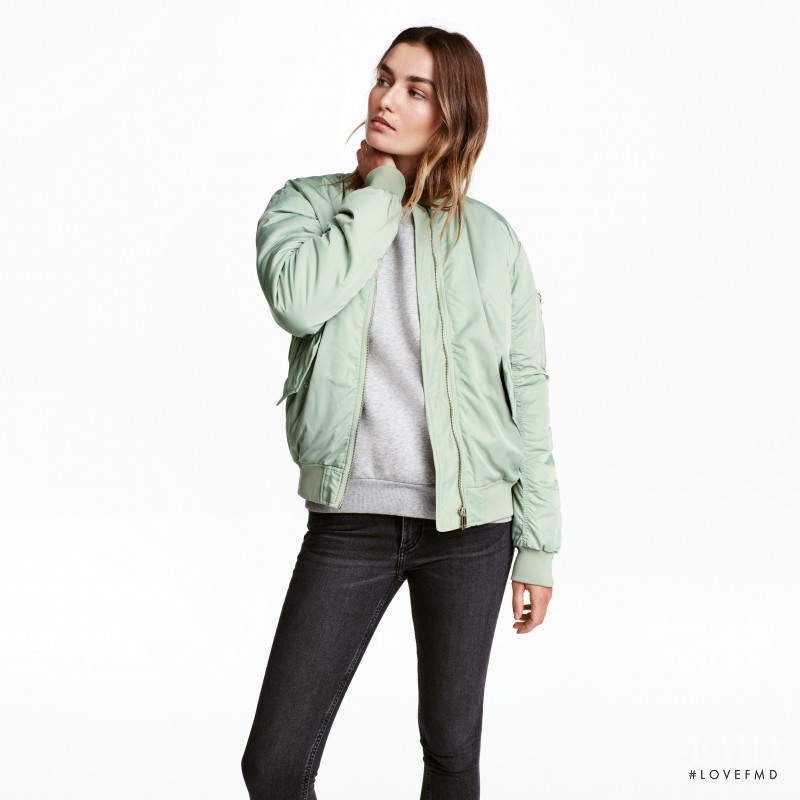 Andreea Diaconu featured in  the H&M catalogue for Spring/Summer 2017