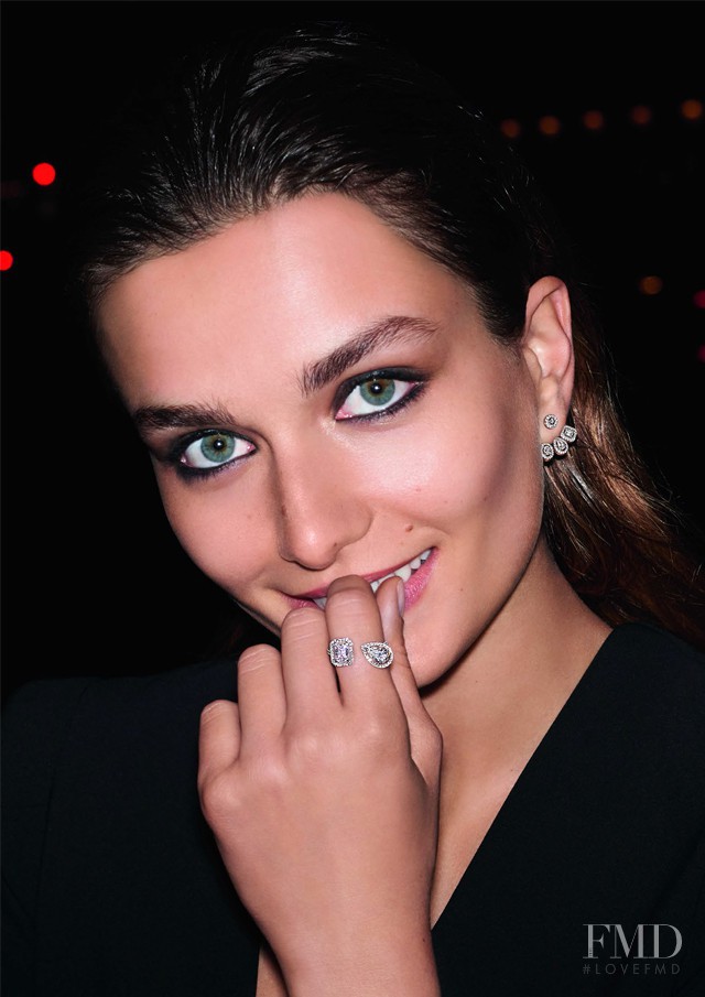 Andreea Diaconu featured in  the Messika advertisement for Autumn/Winter 2016