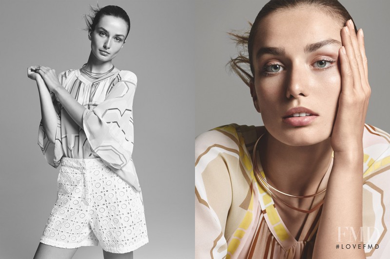 Andreea Diaconu featured in  the Studio W by Woolworths lookbook for Spring/Summer 2016