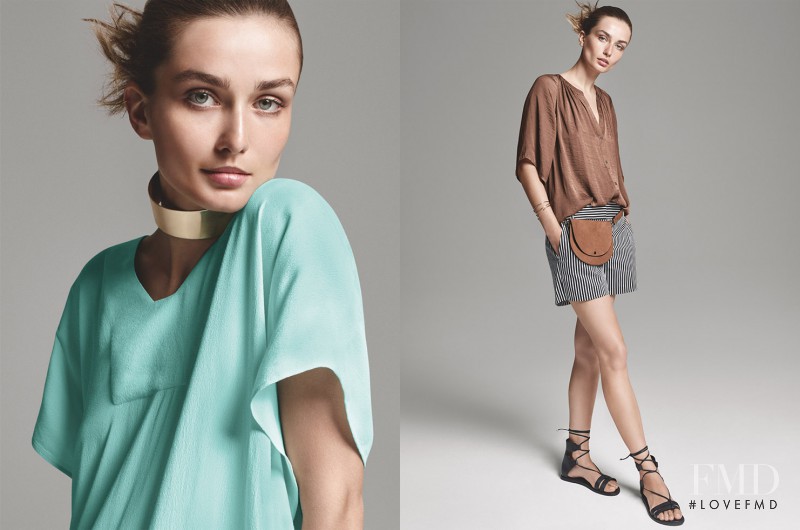 Andreea Diaconu featured in  the Studio W by Woolworths lookbook for Spring/Summer 2016