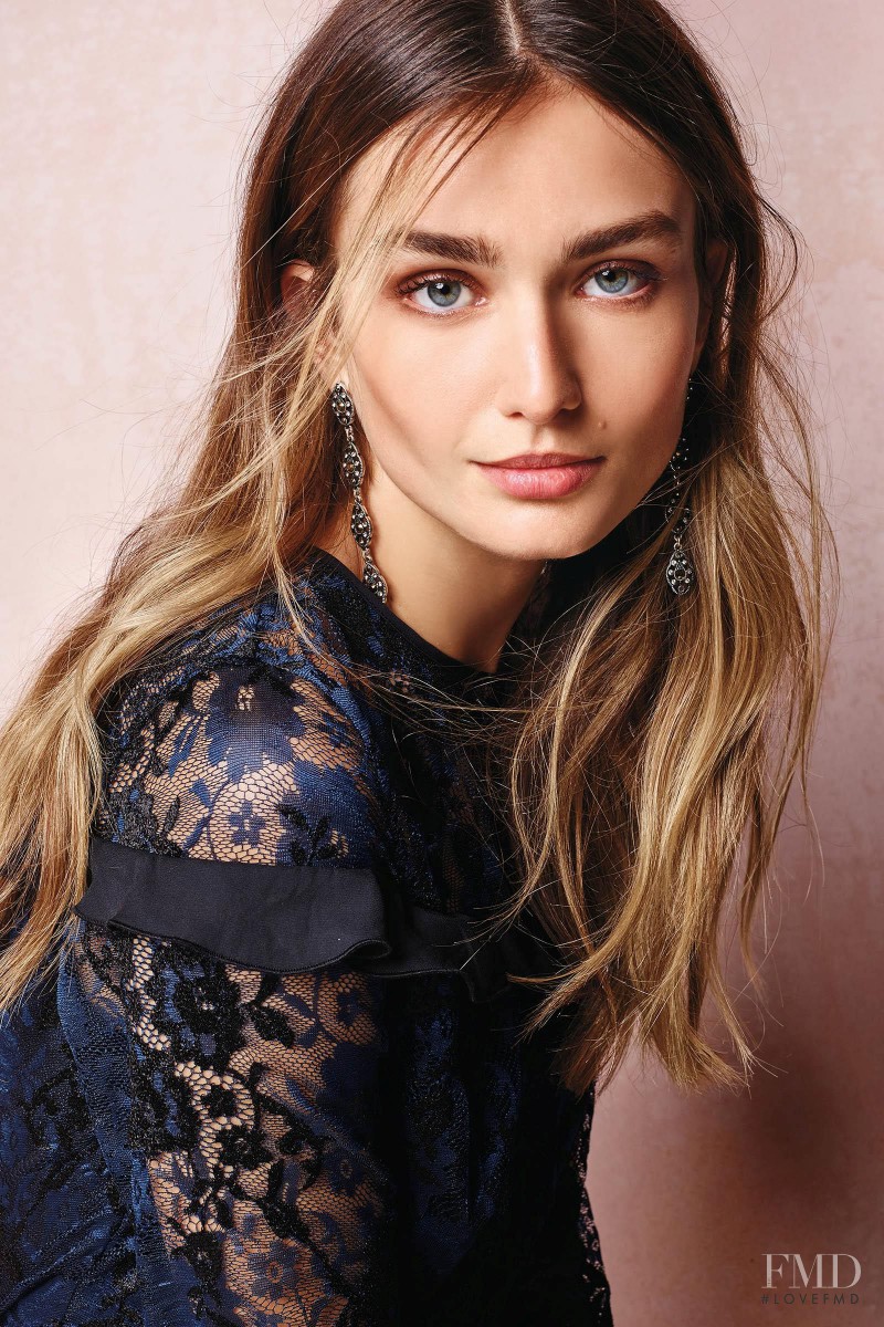 Andreea Diaconu featured in  the Next catalogue for Autumn/Winter 2016