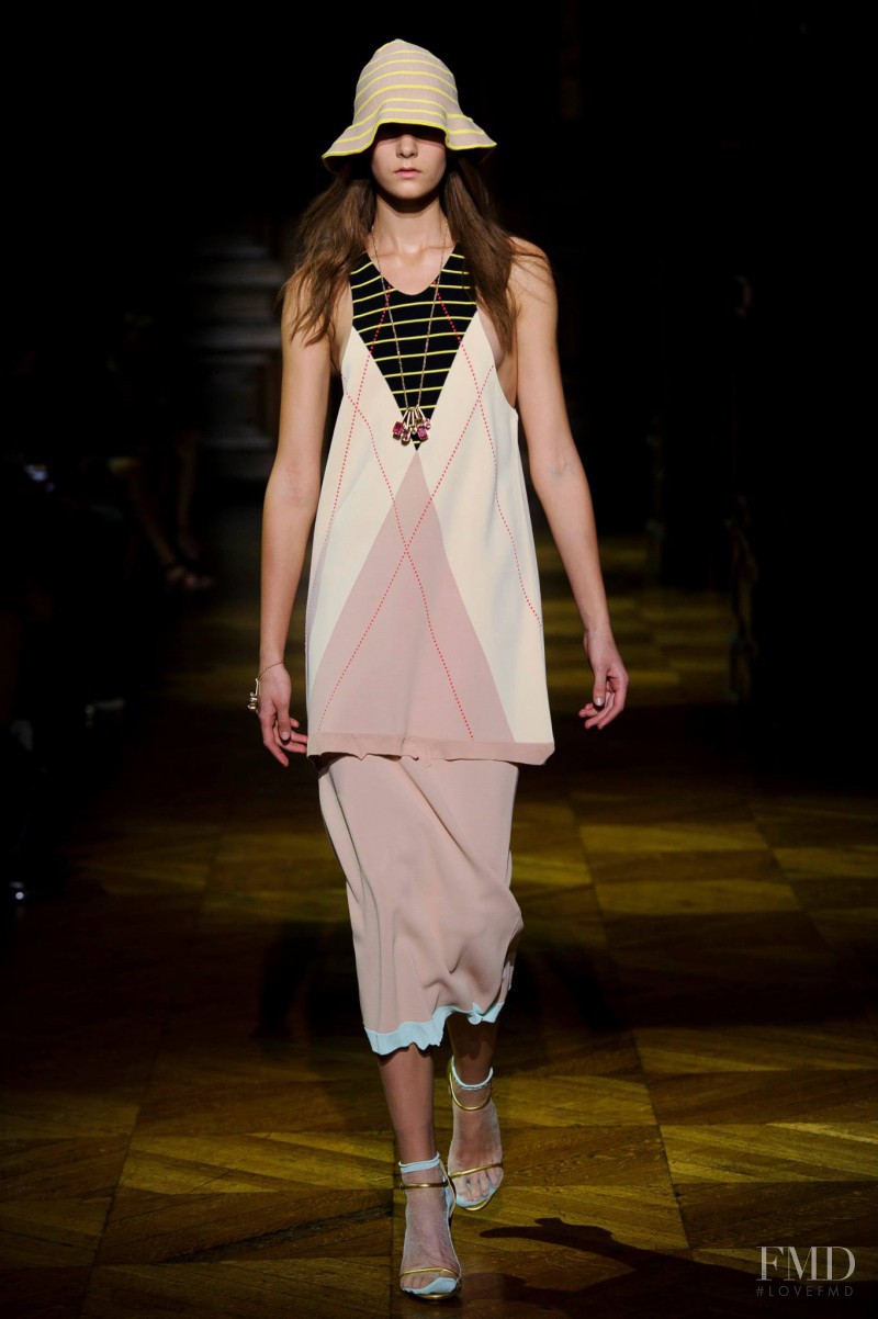 Irina Liss featured in  the Sonia Rykiel fashion show for Spring/Summer 2014