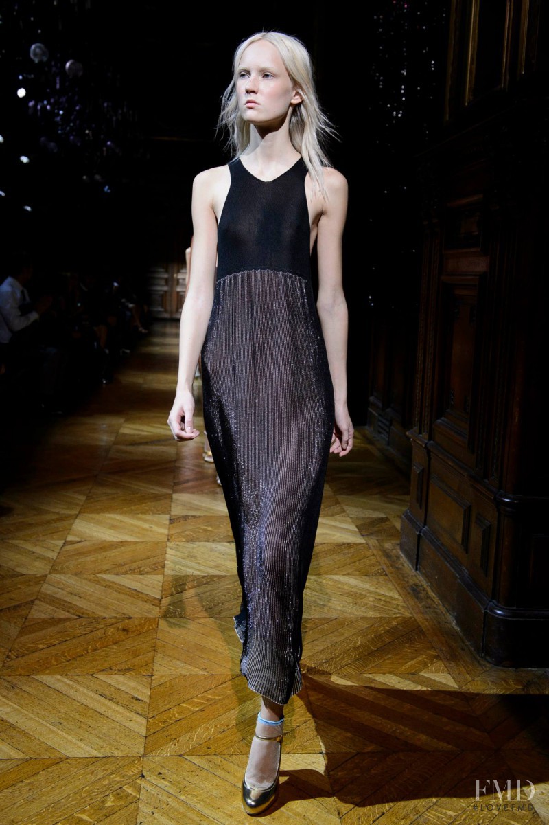 Harleth Kuusik featured in  the Sonia Rykiel fashion show for Spring/Summer 2014