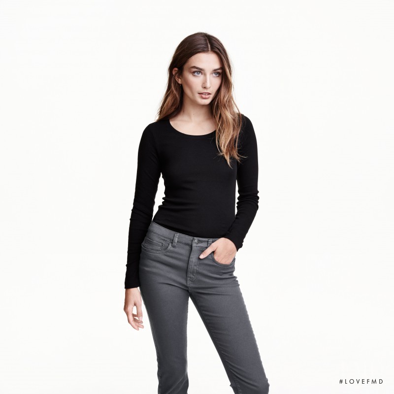 Andreea Diaconu featured in  the H&M catalogue for Spring/Summer 2016