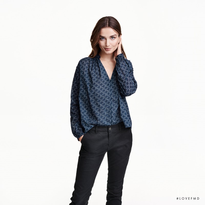 Andreea Diaconu featured in  the H&M catalogue for Spring/Summer 2016