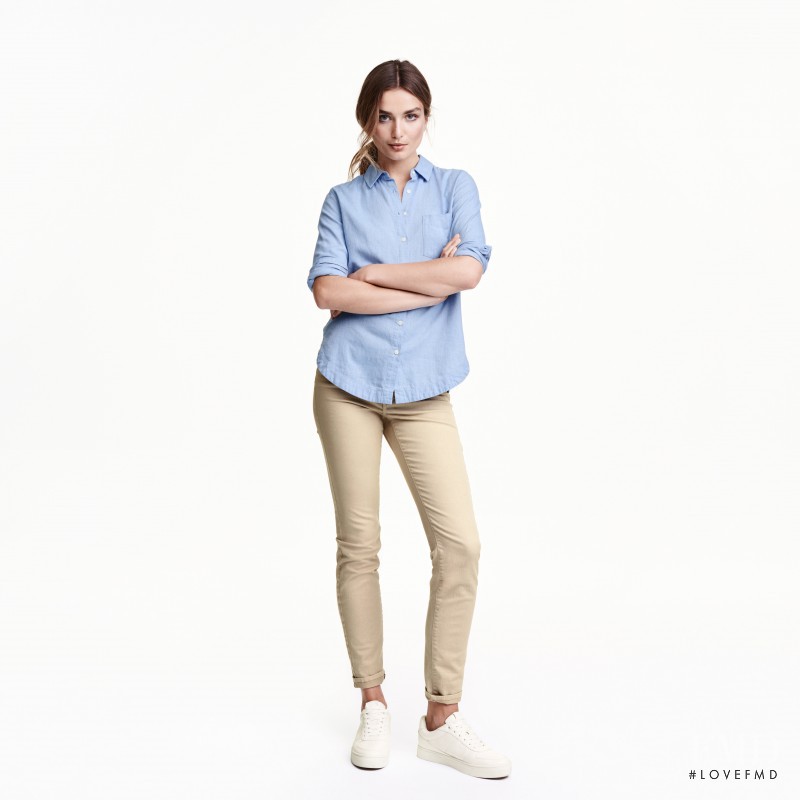 Andreea Diaconu featured in  the H&M catalogue for Spring/Summer 2016