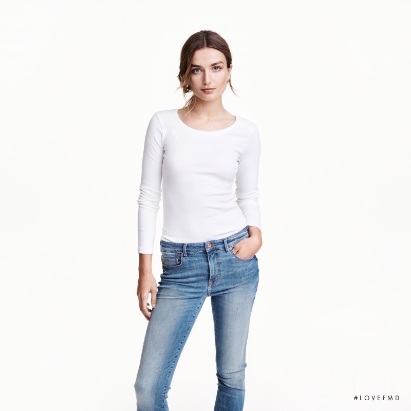 Andreea Diaconu featured in  the H&M catalogue for Spring/Summer 2016