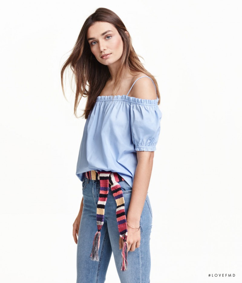 Andreea Diaconu featured in  the H&M catalogue for Spring/Summer 2016