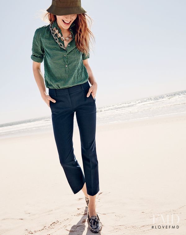 Andreea Diaconu featured in  the J.Crew Style Guide lookbook for Summer 2016