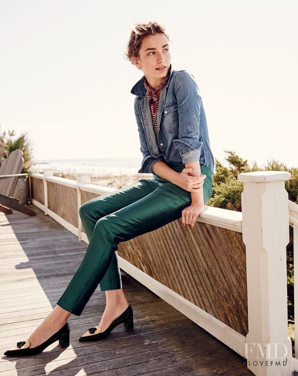 Andreea Diaconu featured in  the J.Crew Style Guide lookbook for Summer 2016