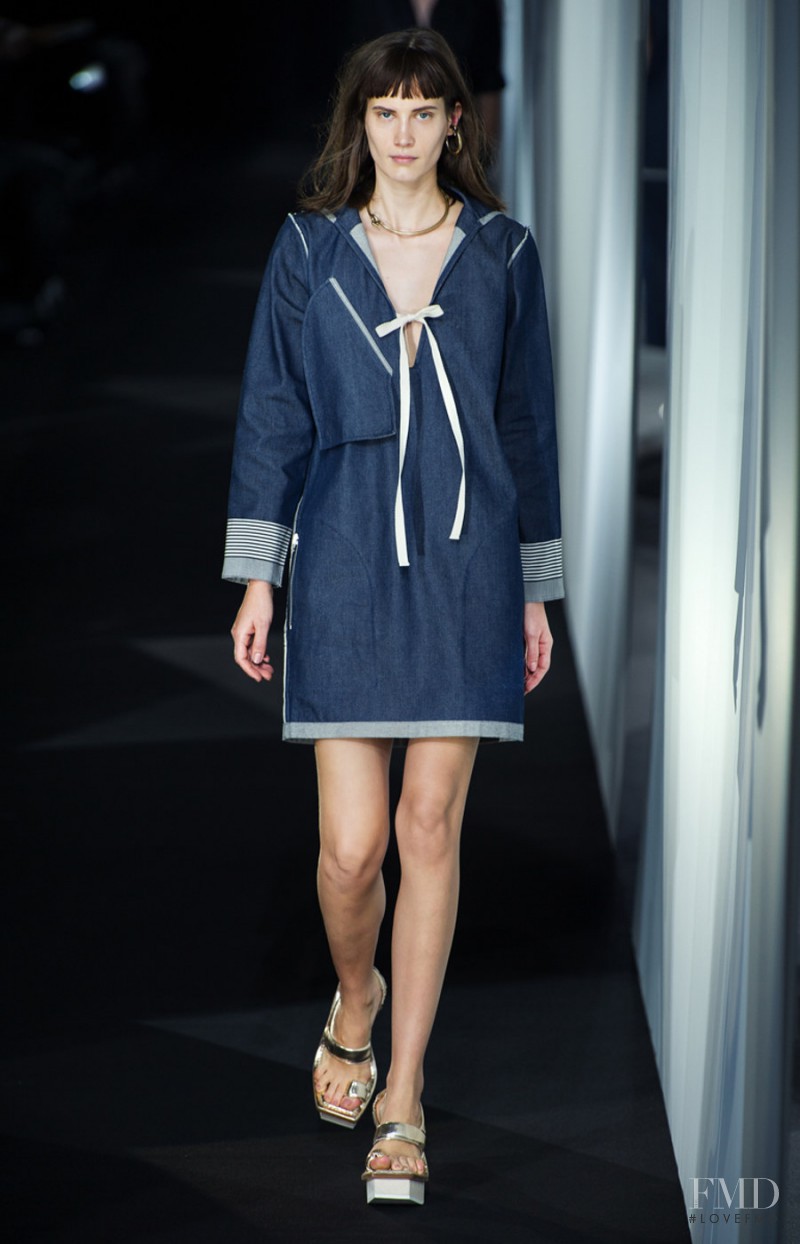 Drake Burnette featured in  the Acne Studios fashion show for Spring/Summer 2014
