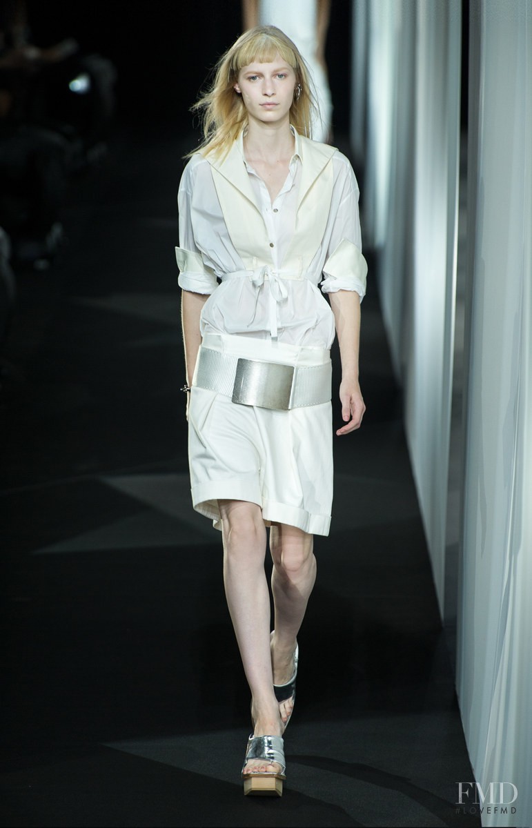 Julia Nobis featured in  the Acne Studios fashion show for Spring/Summer 2014