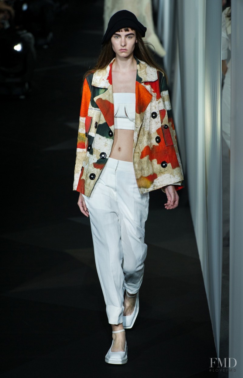 Estella Brons featured in  the Acne Studios fashion show for Spring/Summer 2014