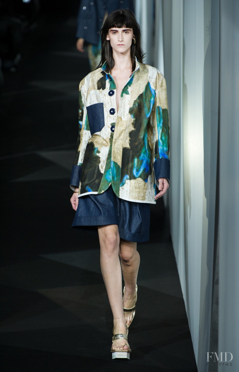 Daiane Conterato featured in  the Acne Studios fashion show for Spring/Summer 2014