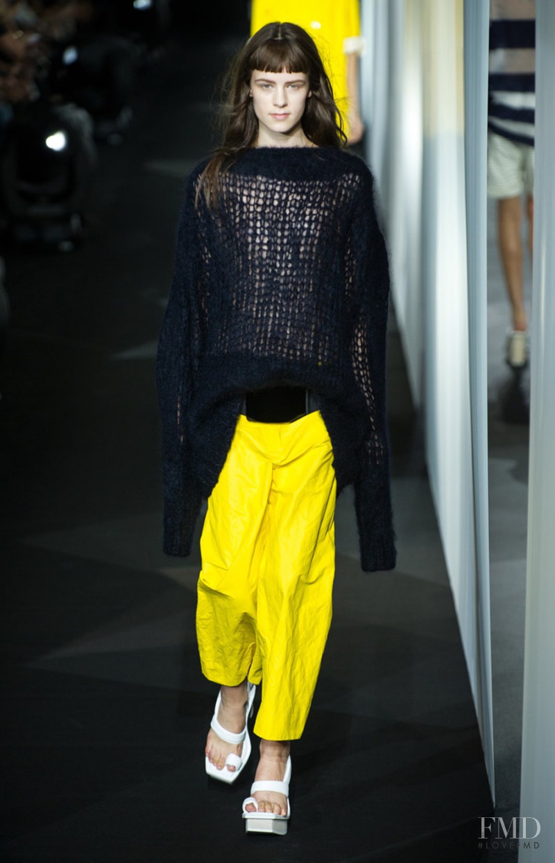 Kayley Chabot featured in  the Acne Studios fashion show for Spring/Summer 2014