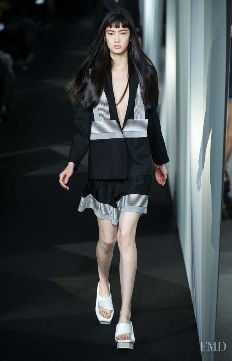 Cici Xiang Yejing featured in  the Acne Studios fashion show for Spring/Summer 2014