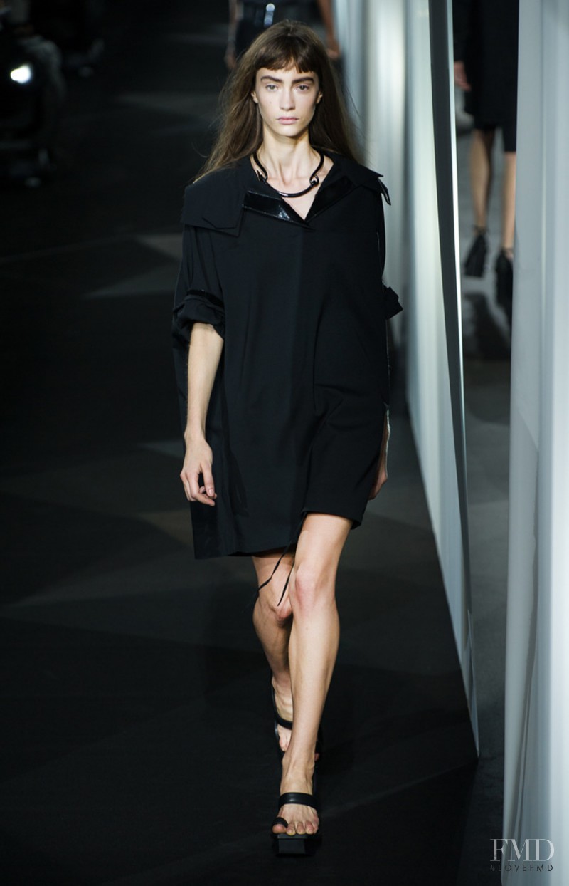 Marine Deleeuw featured in  the Acne Studios fashion show for Spring/Summer 2014